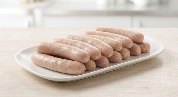 Chicken sausage, sold by the carton