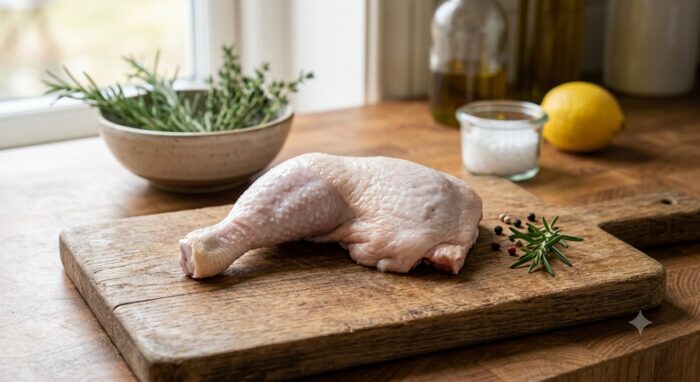 Chicken thigh, sold by the carton